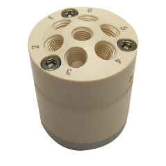 Valve, Prep, Multi Pos, 6 Port, PPS .030